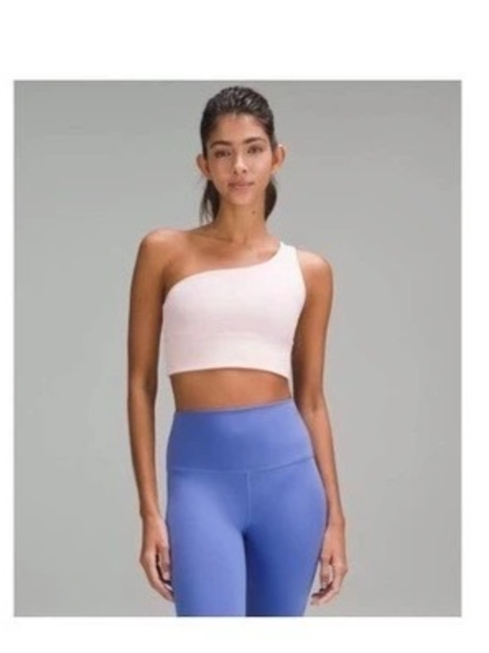 Lululemon Align Asymmetrical Bra *Light Support, A/B Cup Flush Pink Size 6